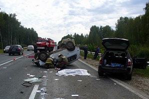 В Нижегородской области виновники аварии танцевали на месте ДТП (ВИДЕО)