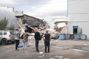 В Дзержинском автопарке прогремел взрыв