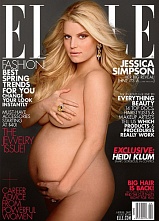 31-летняя беременная Джессика Симпсон сфотографировалась обнаженной для апрельского номера ELLE USA (ФОТО)
