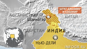 В Индии внедорожник упал в ущелье