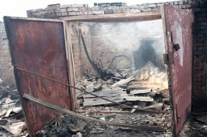 В Нижегородской области горит поселок